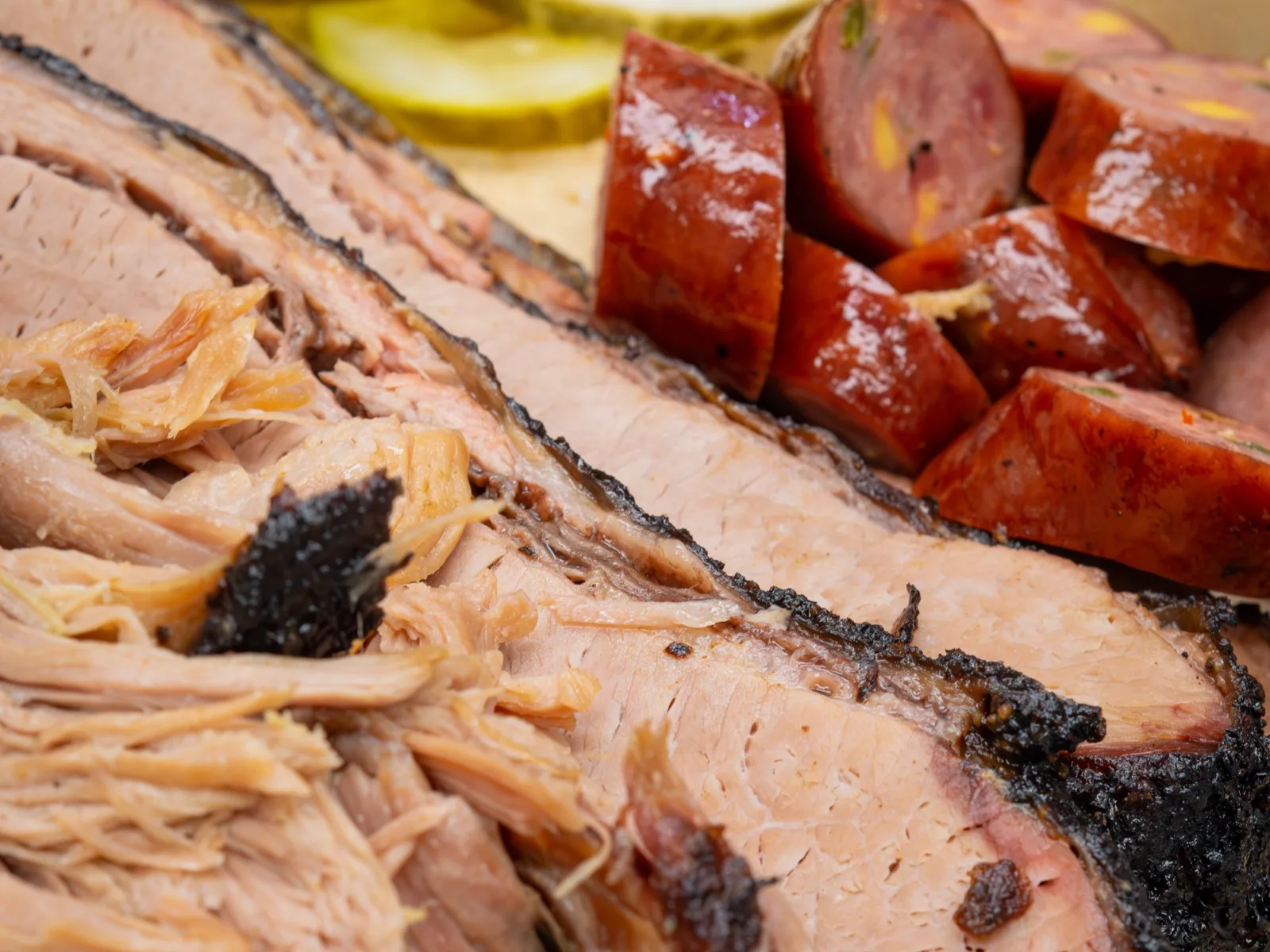 Smoked meats and sausage from The Lazy Butcher restaurant